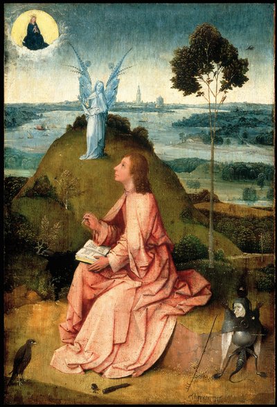 São João Evangelista em Patmos, c. 1505 de Hieronymus Bosch