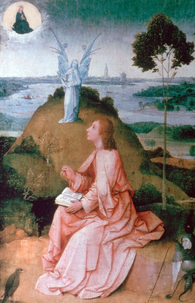 São João Evangelista em Patmos, 1504-1505 de Hieronymus Bosch