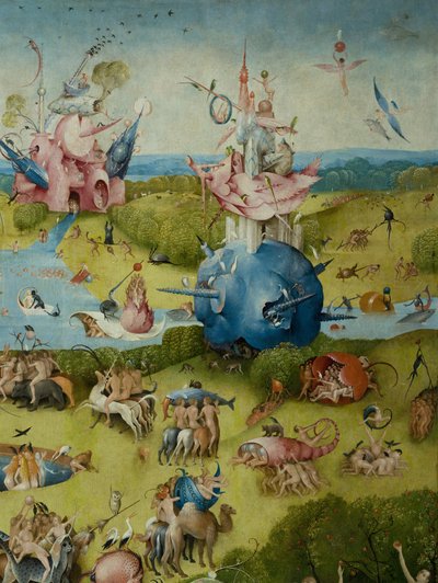 O Jardim das Delícias Terrenas, 1490-1500 de Hieronymus Bosch