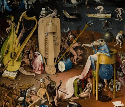 O Jardim das Delícias Terrenas, 1490-1500 de Hieronymus Bosch