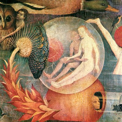 O Jardim das Delícias Terrenas Detalhe do painel central, c. 1500 de Hieronymus Bosch