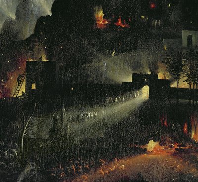 O Jardim das Delícias Terrenas, c.1500 (detalhe de 3425) de Hieronymus Bosch