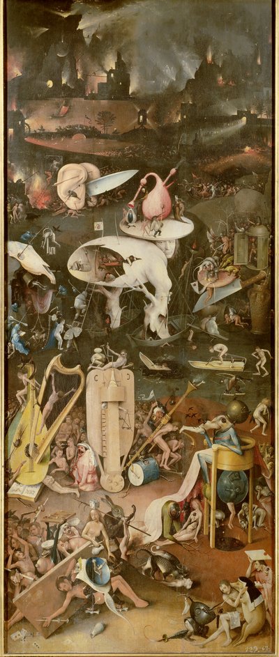 O Inferno (painel direito de O Jardim das Delícias Terrenas) de Hieronymus Bosch