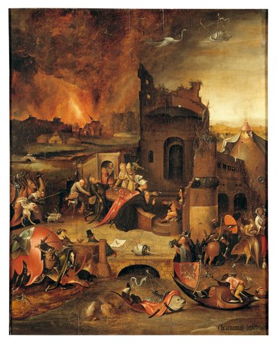 A tentação de Antony Abbot do Egipto (óleo sobre painel) de Hieronymus Bosch