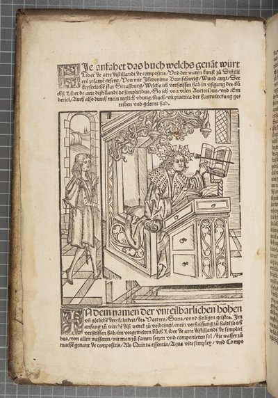 O livro sobre destilar de Hieronymus Brunschwig