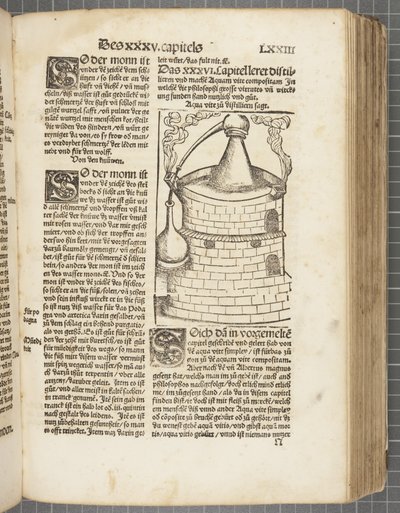 O livro sobre destilar de Hieronymus Brunschwig