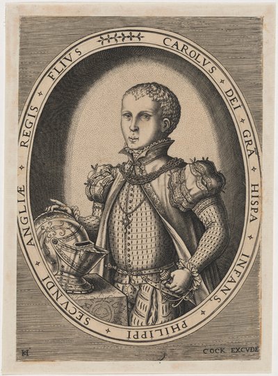 Dão Carlos, Príncipe das Astúrias de Hieronymus Cock