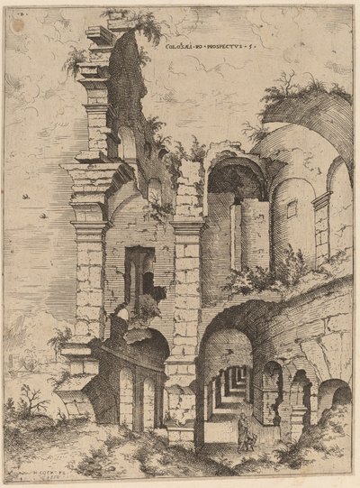Quinta vista do Coliseu de Hieronymus Cock