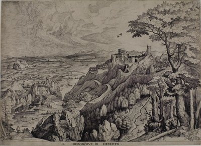 São Jerônimo no deserto de Hieronymus Cock