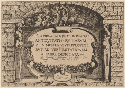 Folha de rosto de Hieronymus Cock