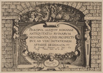 Página de rosto de Hieronymus Cock