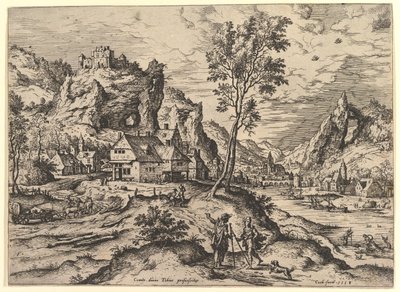 Tobit from Landscapes with Bible and Mythological Scenes, 1558. de Hieronymus Cock