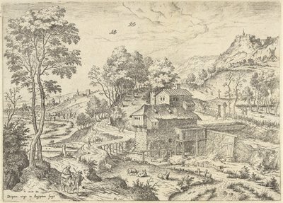 Voo para o Egipto
Paisagens com cenas bíblicas e mitológicas (título da série) de Hieronymus Cock
