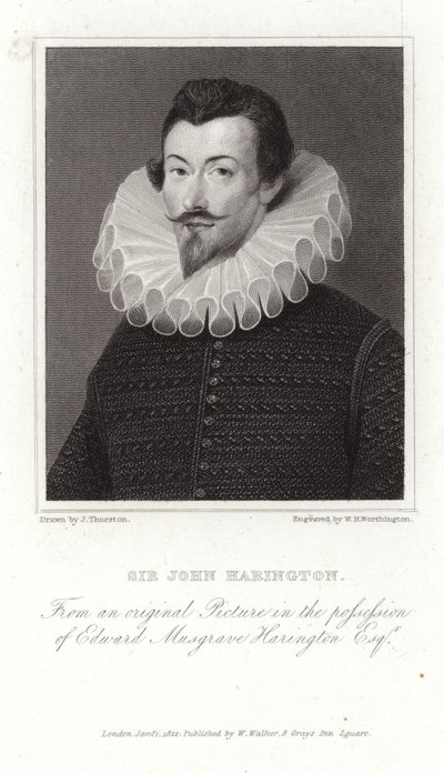 Retrato de Sir John Harington de Hieronymus Custodis