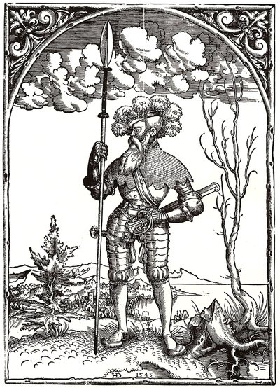 Cavaleiro em armadura de guerra de Hieronymus Deckinger