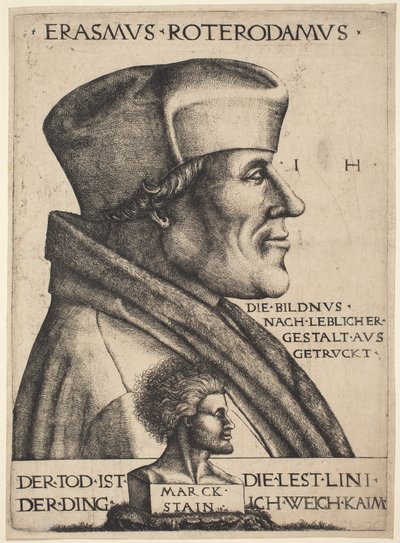Erasmo de Roterdã de Hieronymus Hopfer