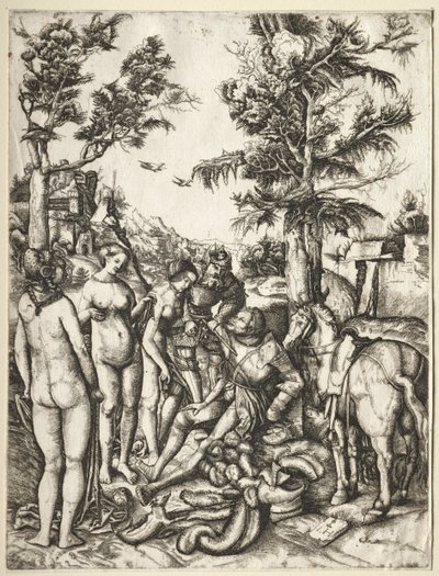 Julgamento de Paris de Hieronymus Hopfer
