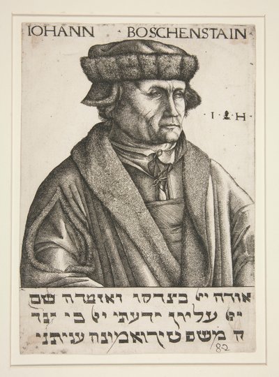 Retrato de Johann B?schenstein de Hieronymus Hopfer