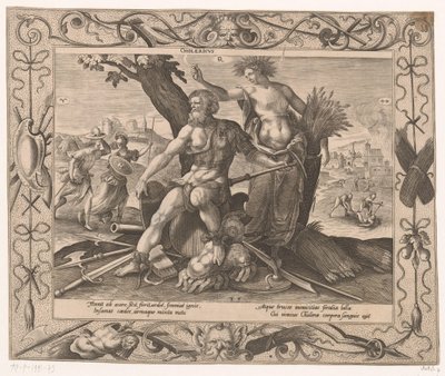 Cholerisch
Vier temperamenten (título da série) de Hieronymus Lederer