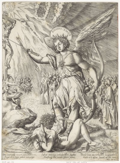 O amor celestial Amor de Divinv (título no objeto) de Hieronymus Wierix