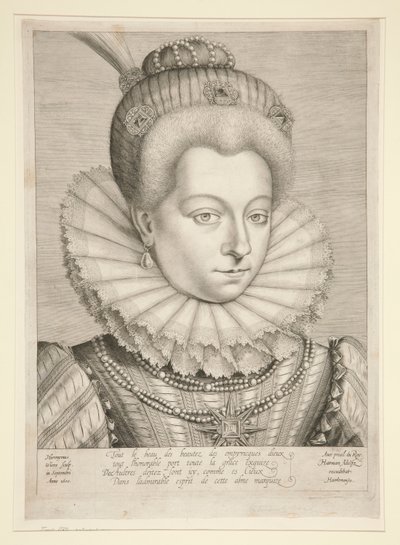Retrato de Catherine Henriette de Balzac D de Hieronymus Wierix