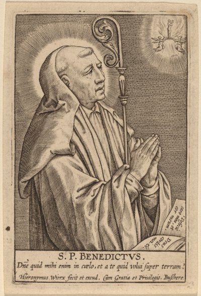 S.P. Benedictus de Hieronymus Wierix