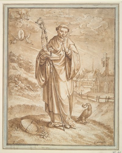 São Benedito de Hieronymus Wierix