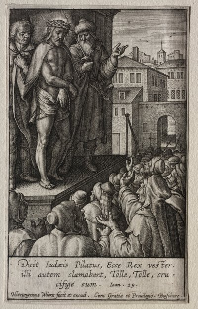 A Paixão: Ecce Homo de Hieronymus Wierix