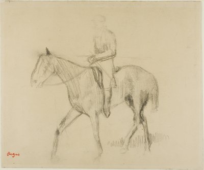 Cavalo e cavaleiro de Hilaire Germain Edgar Degas