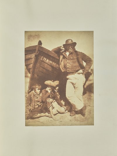 [James Linton e três rapazes] de Hill and Adamson