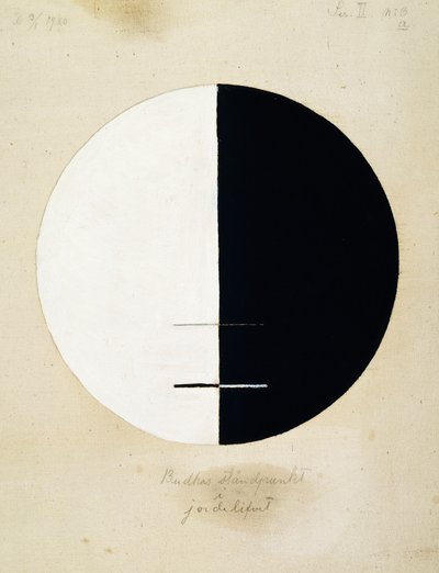 O Ponto de Vista de Buda na Vida Terrena, nº 3a, 1920. de Hilma af Klint