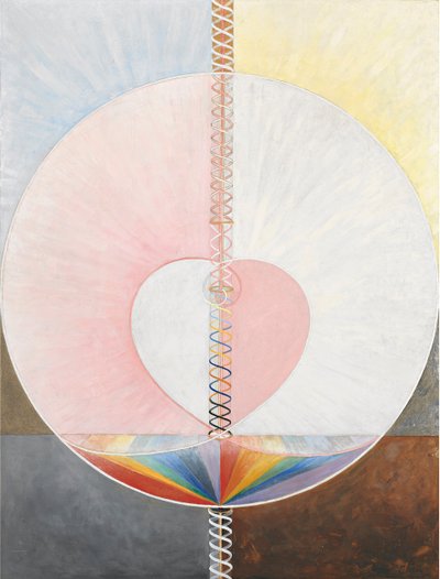 Grupo IX/UW, No. 25, A Pomba, No. 1 (óleo sobre tela) de Hilma af Klint