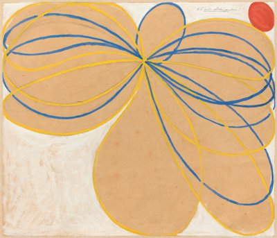 Grupo V, A Estrela de Sete Pontas, No. 1 WUSSeven-Pointed Star Series, 1908. de Hilma af Klint