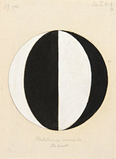 O ponto de vista atual dos Mahatmas, 1920. de Hilma af Klint