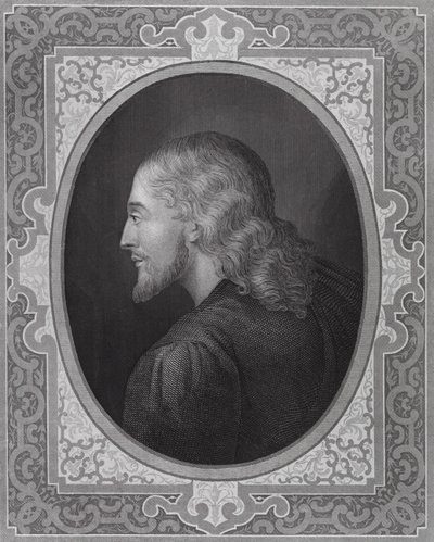 A única semelhança verdadeira do nosso Salvador (gravura) de Hippolyte (1797 1856) (after) Delaroche