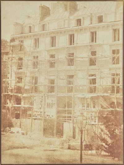 [Construção da Galeria da Madeleine, Praça da Madeleine]. de Hippolyte Bayard