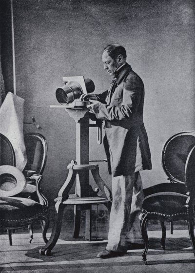 Retrato de Hippolyte Bayard, tirado por ele mesmo (foto a p/b) de Hippolyte Bayard