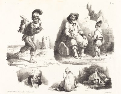 Cinco Vinhetas de Hippolyte Bellange