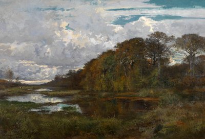 Os lagos do «Grijze Molen» em Terhulpen de Hippolyte Boulenger