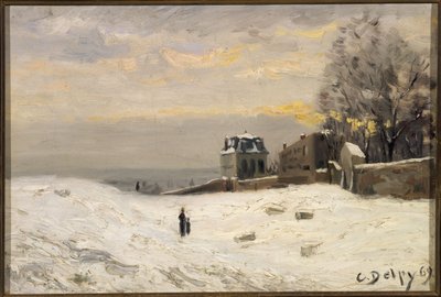 Neve em Montmartre de Hippolyte Camille Delpy