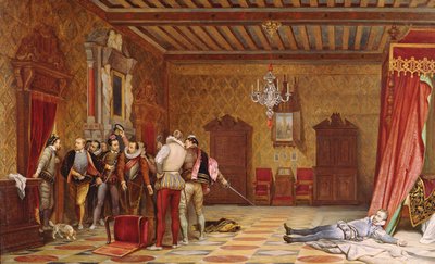O Assassinato de Henrique de Lorena (1549-88) Duque de Guise, 1834 de Hippolyte Delaroche