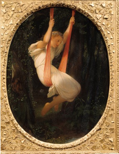 Jovem no balanço, pintura de Paul Delaroche de Hippolyte Delaroche