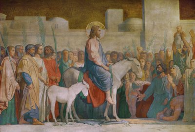 A entrada de Cristo em Jerusalém ... de Hippolyte Flandrin