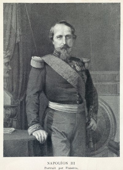 Retrato do Imperador Napoleão 3 de Hippolyte Flandrin