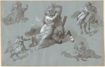 Nessus e Dejanira em Quatro Poses, e o Nessus Moribundo de Hippolyte Lalaisse