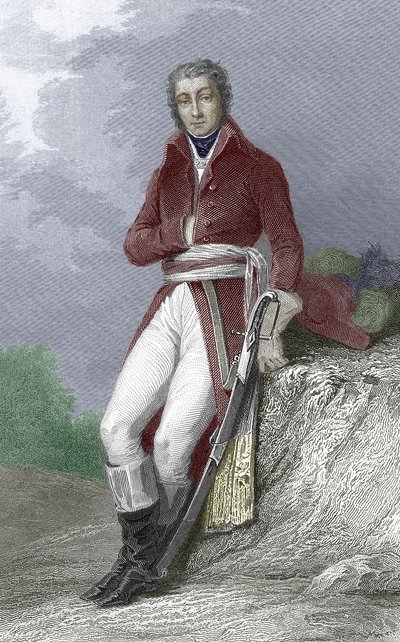 Jean Victor Moreau, general francês de Hippolyte Louis (after) Pauquet