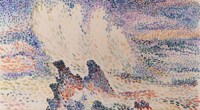 Estudo das Ondas (aguarela sobre papel) de Hippolyte Petitjean