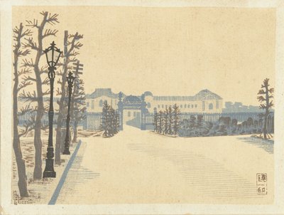 Akasaka Palais
Akasaka Palais (título sobre o objecto)
Herinneringen aan Tokyo (título da série)
Tokyo kaiko zue (título da série) de Hiratsuka Un