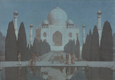 O Taj Mahal à Noite, No.6 de Hiroshi Yoshida