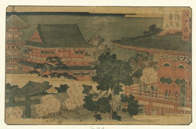 De Kinryuzan Tempel Te Asakusa Asakusa Kinryuzan Bellow m de p aazen in edo Edo meisho de Hiroshige (II) , Utagawa